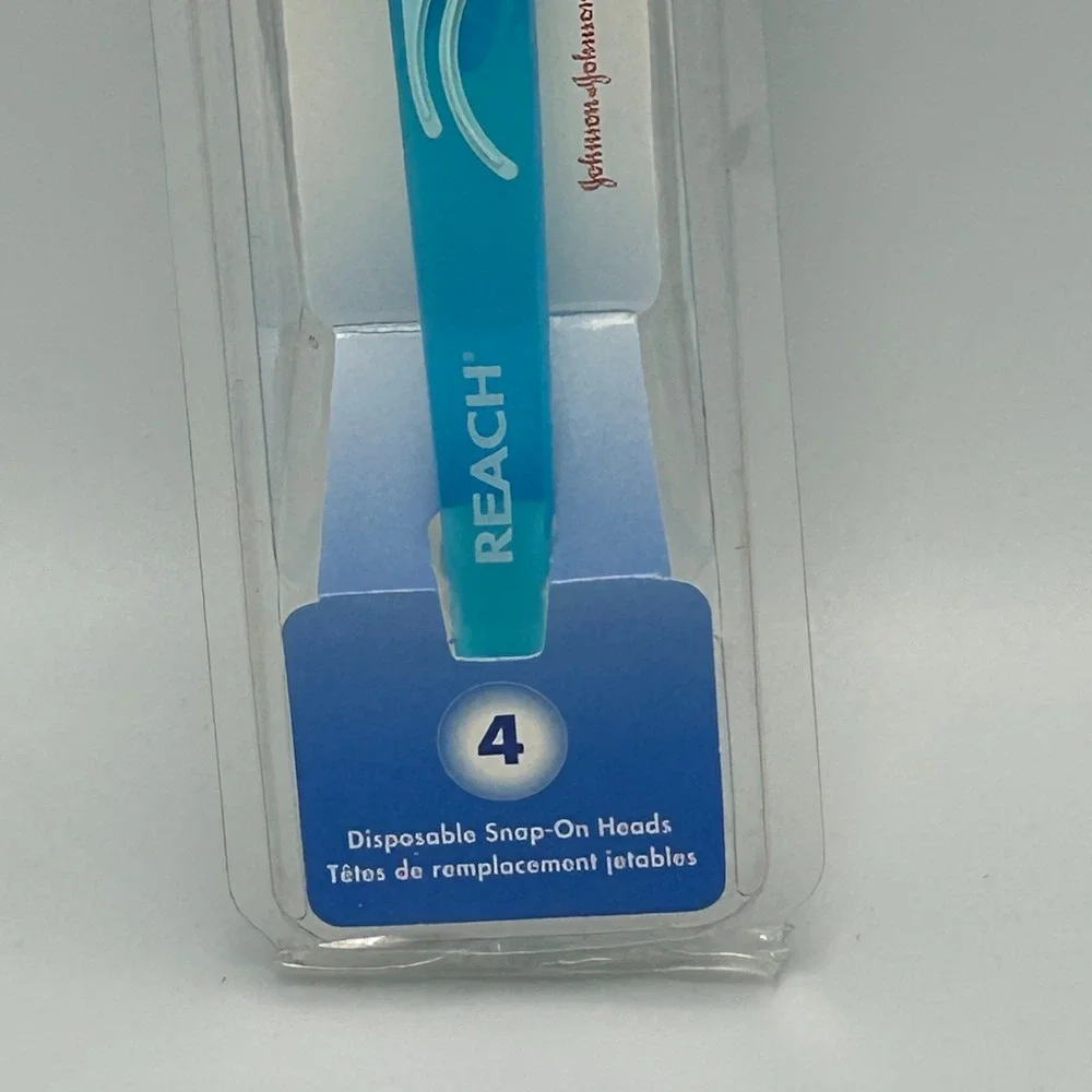 Reach Access Daily Flosser Starter Kit 4 Disposable Snap-on heads Vintage Teeth